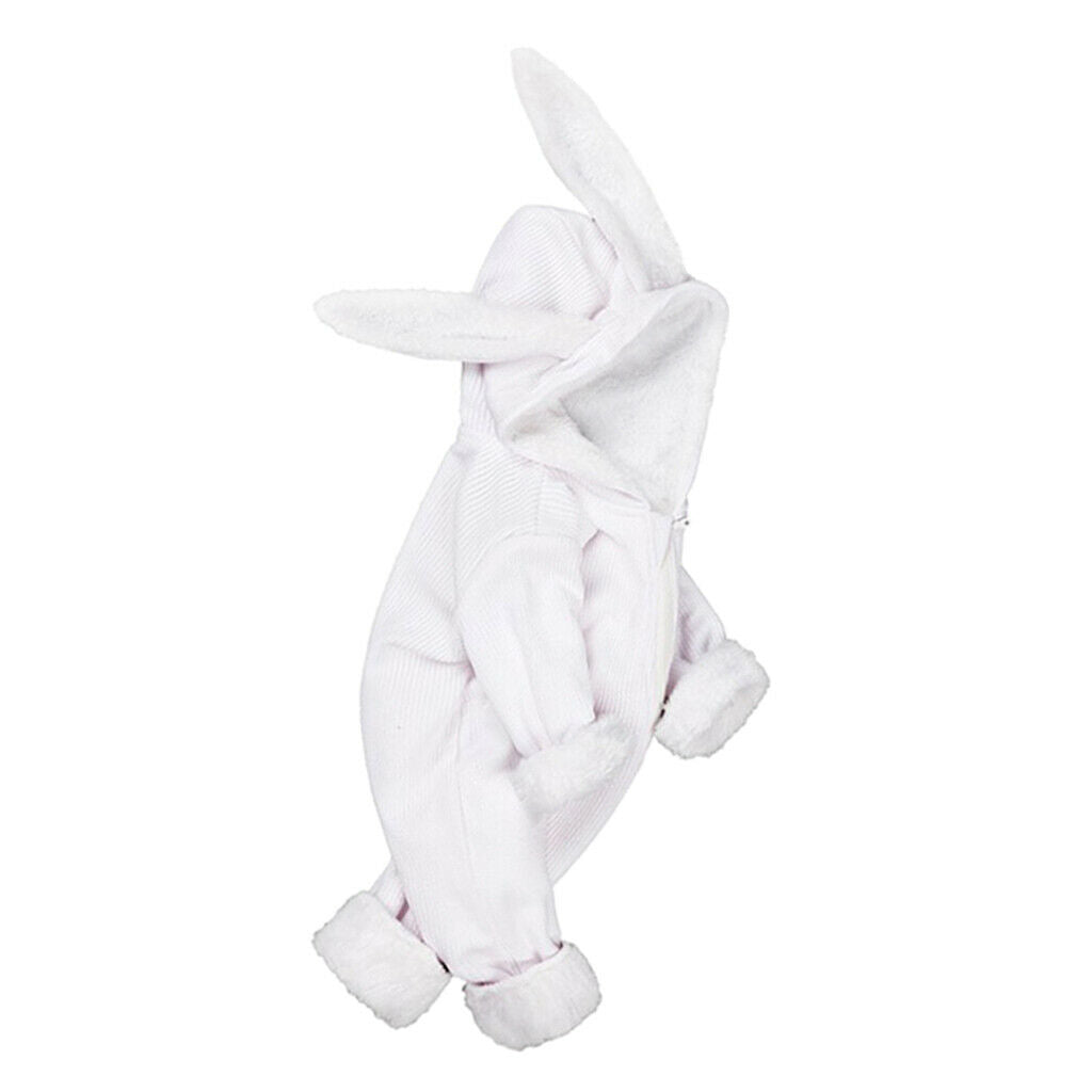 Newborn Clothes Romper Jumpsuit Winter for Baby Girl Boy White(12-18 Months)