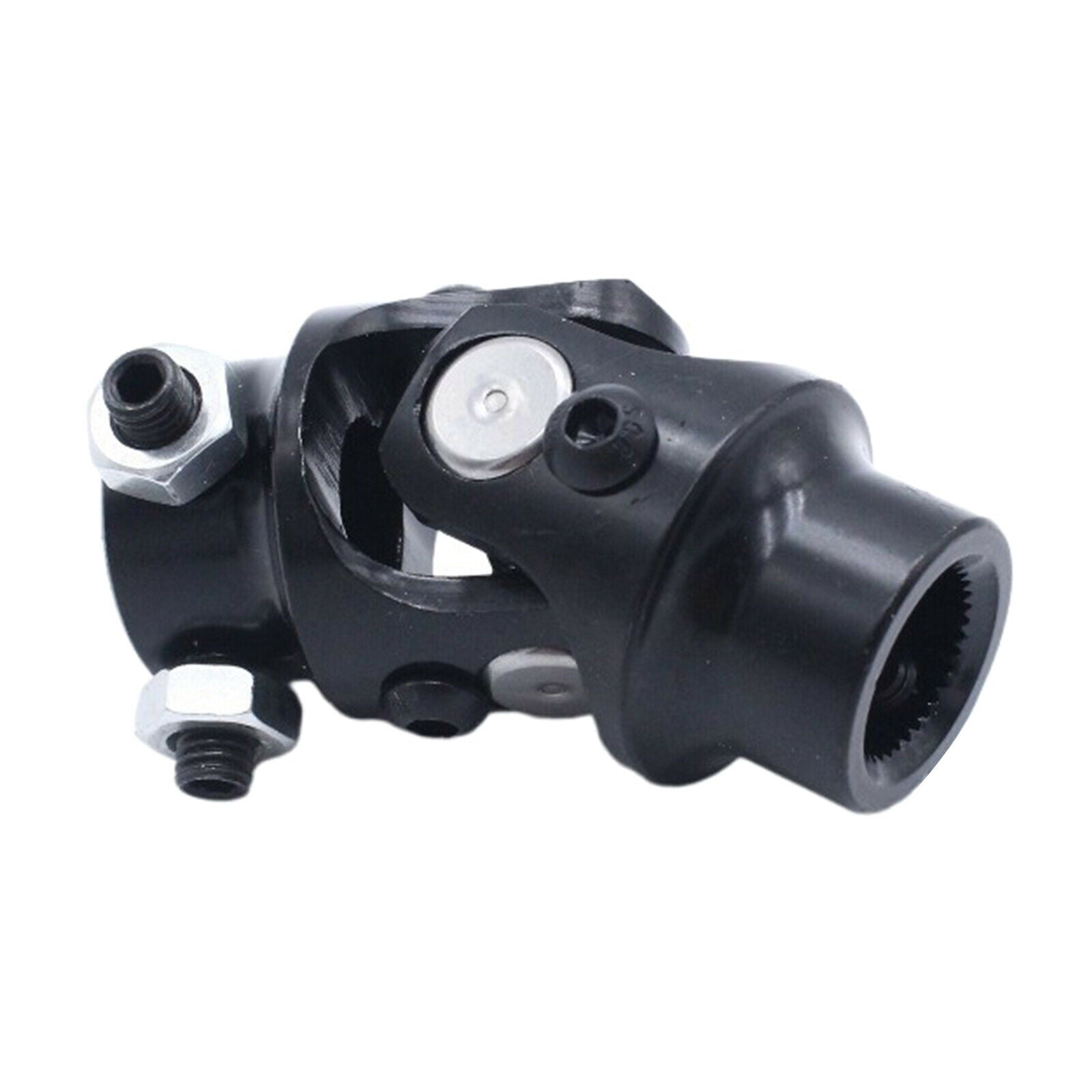 UJ-003 3/4-36 Spline X 3/4" DD BLACK Steering Shaft U Joint to Mustang II Power