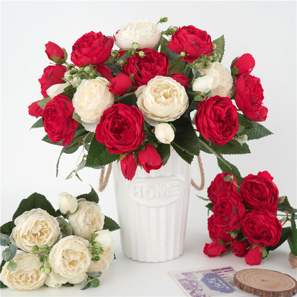 3x Flower Bunches f/ Wedding Venue Arrangement Home Party Birthday Ornament