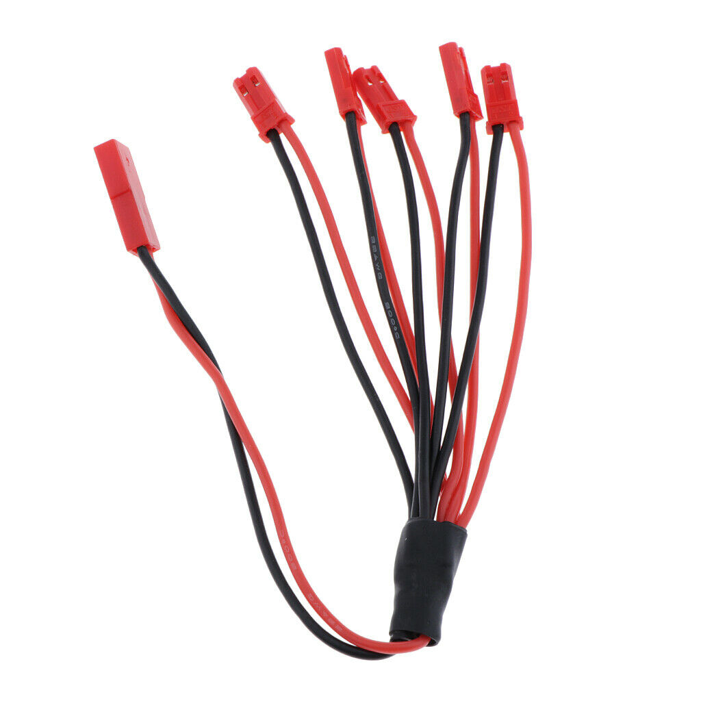Female to Male 1 to 5 Servo Steering Gear Extension Y Cable Line 2-Color