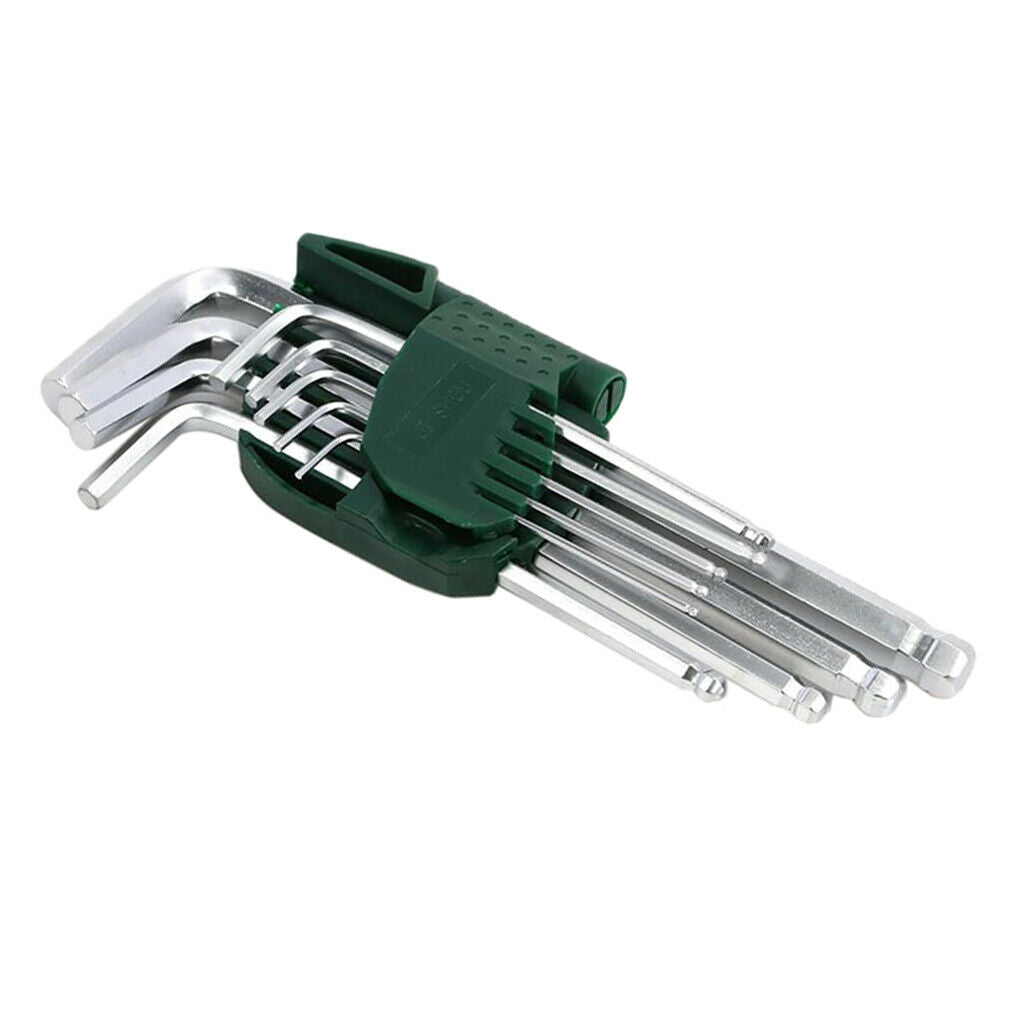 9 Size Hex Key Set Portable Wrench Tool Screwdriver Tools H1.5 - H10