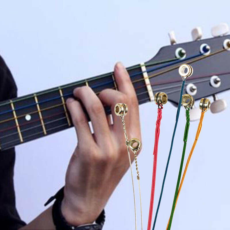 6Pcs Stainless Steel Different Colors 1st-6th Guitar Strings for Acoustic Guitar