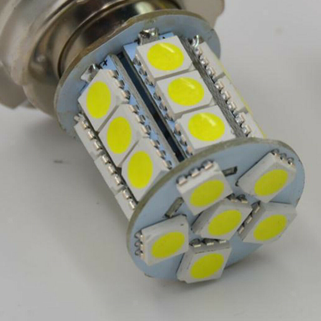 2x12V P26 S 24 SMD LED White Motorbike Motorcycle Headlight Car Bulb Lamp