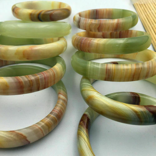 Natural Beautiful Afghanistan Jade Bangle Hand-Carved Bracelet 58-60mm AAA