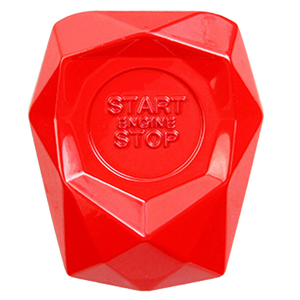 Red Car Start Button Cover Ignition Switch Protection Engine Thrust Trim
