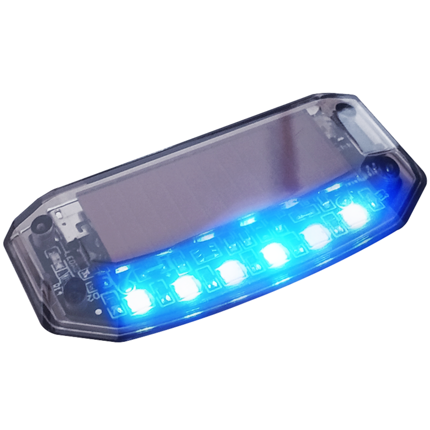 Car Solar Power Simulated Dummy Alarm Warning Anti-Theft Flashing LED Light