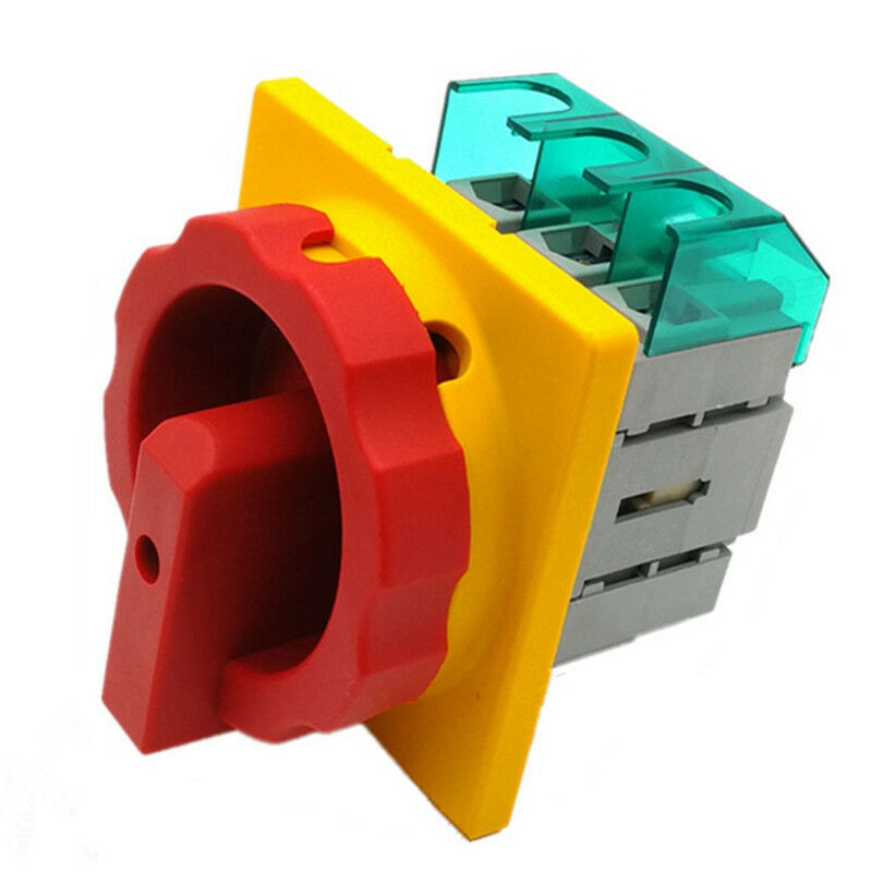 1PCS Changeover Universal Switch 6 screw terminals 600V 25A 49 x 49mm Installing