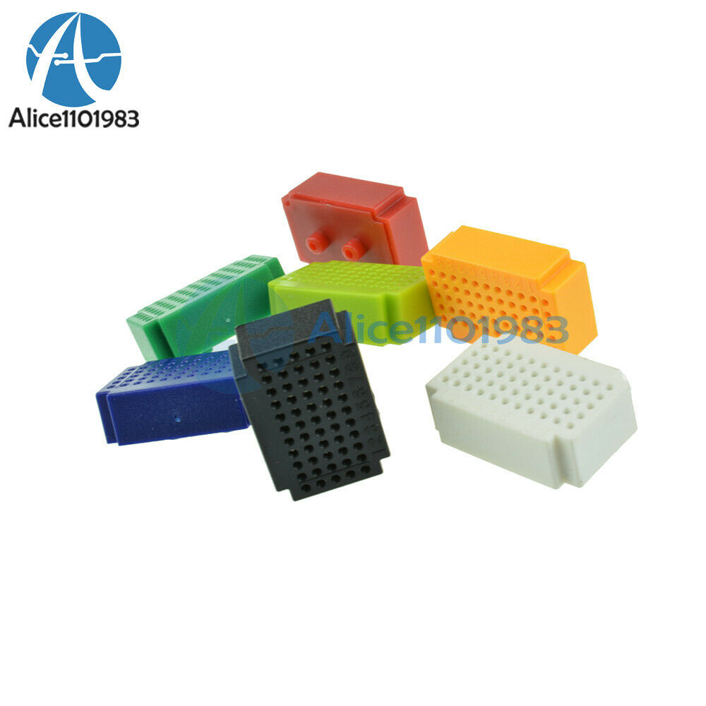 7PCS Mini 55 Points Breadboard Solderless Prototype Tie-point For Arduino