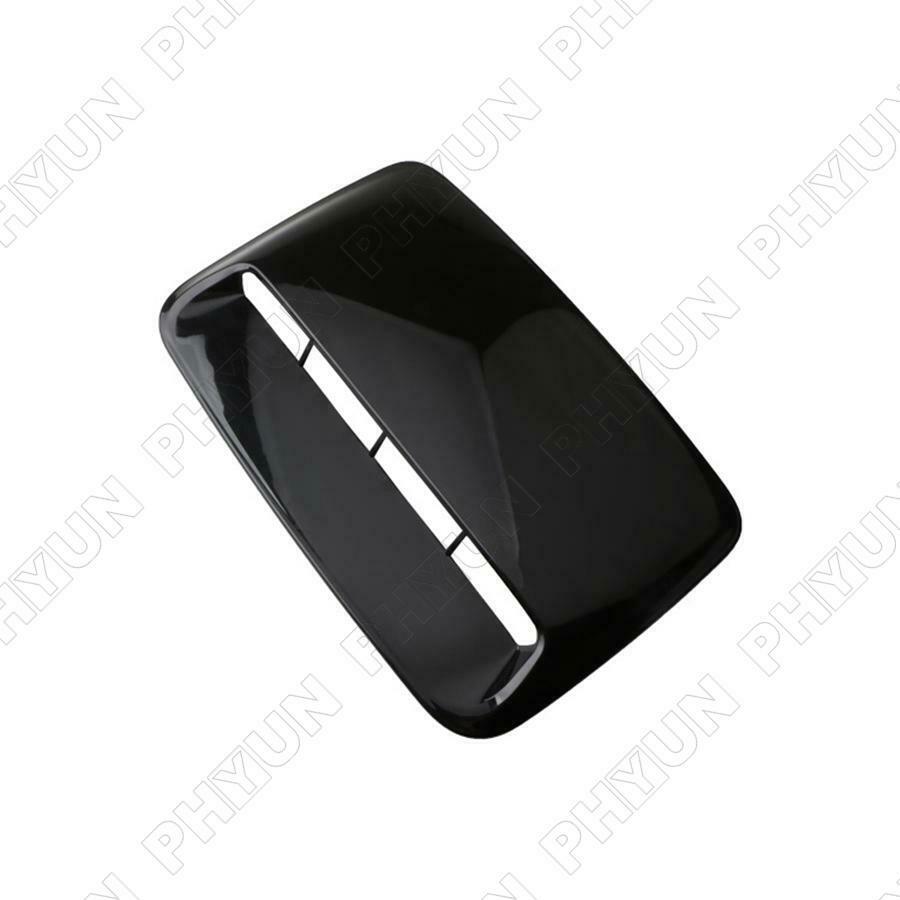 1x Glossy Black Car Air Flow Intake Hood Scoop Vent Bonnet Decor Cover Universal