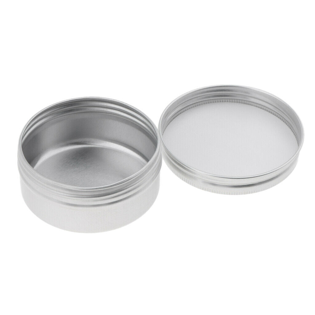 (50ml &150ml) 20 Pcs Metal Tin Cans, Round Empty Container Cans with Screw Caps