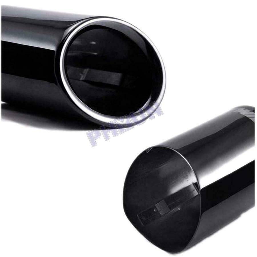 2x Titanium Car Exhaust Pipe Tip Muffler For BMW 3 Series 325i 328i E90 E92