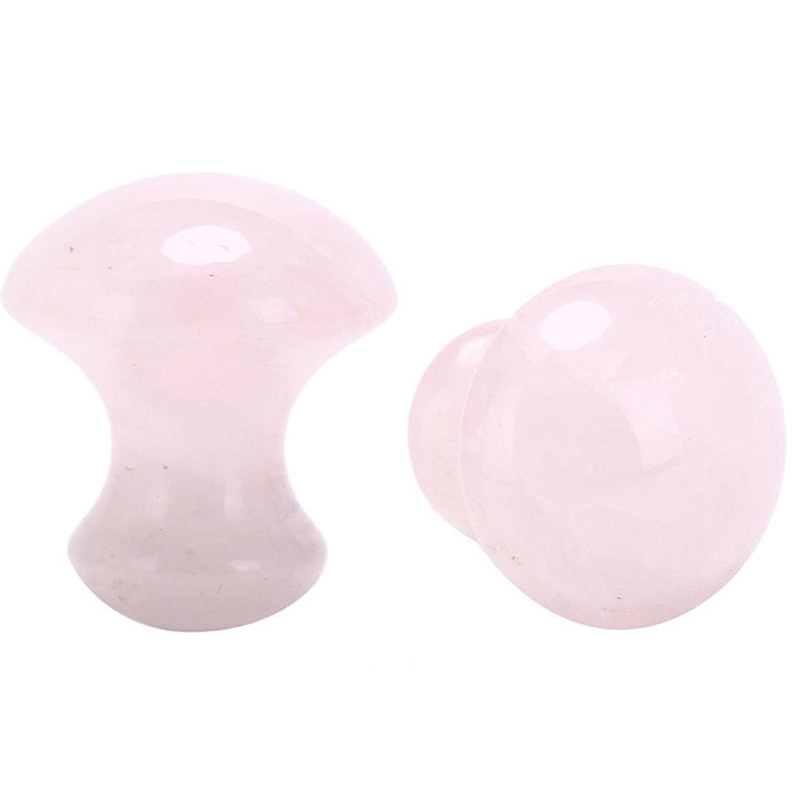 Natural Rose Quartz Powder Full Body Gua Sha Cure Mushroom Shape Stone Massager