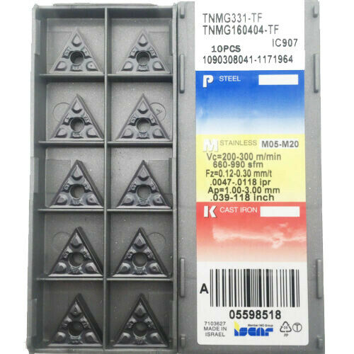 TNMG160404-TF IC907 TNMG331-TF CNC carbide inserts Internal Turning tool