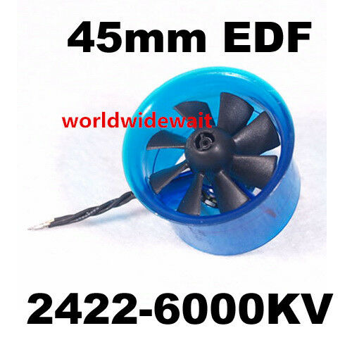 New HL4508 2422 6000KV Motor EDF 45mm Ducted Fan for RC Aircraft Airplane
