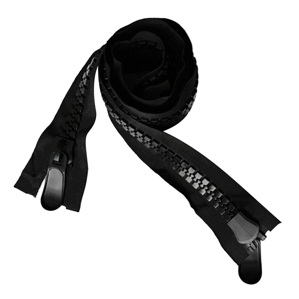 Black #20 YKK Marine Zipper Double Slider Bimini Top Boat Canvas Outdoor 47