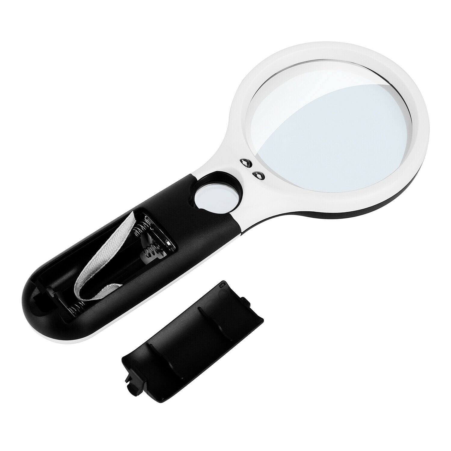 3 LED Light 40X/5X Handheld Jewelry Magnifier Reading Magnifying Glass Loupe