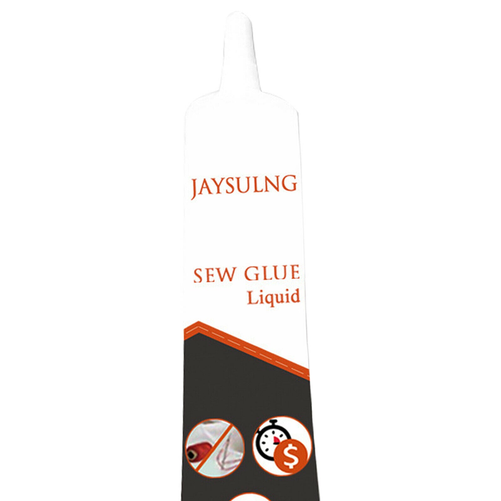 50ml Fabric Glue Waterproof Liquid Sew Glue Sewing Solution for Denim White