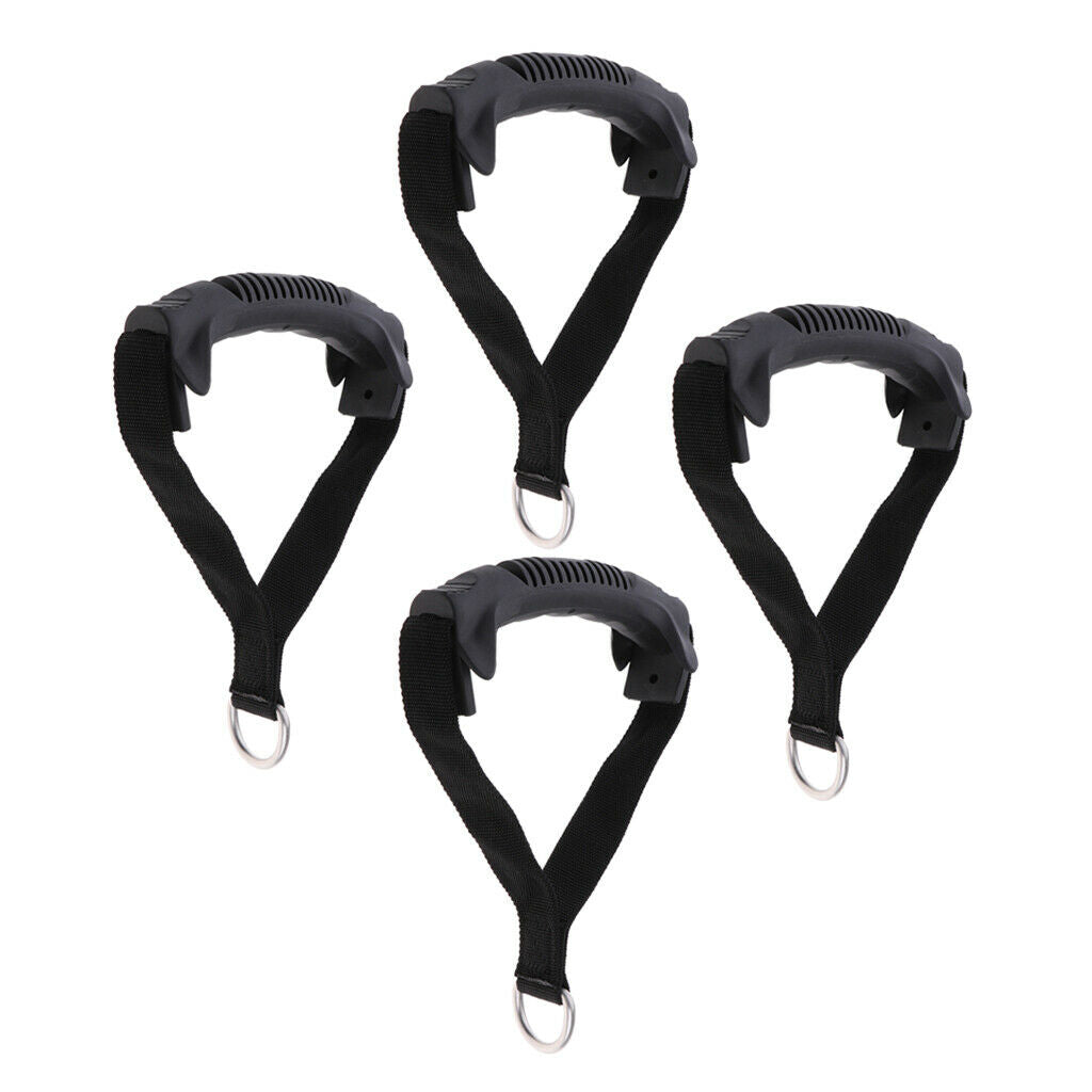 4x Handle Pull Grips Fitness Equipment Handlebar for Cable Machine Accessory