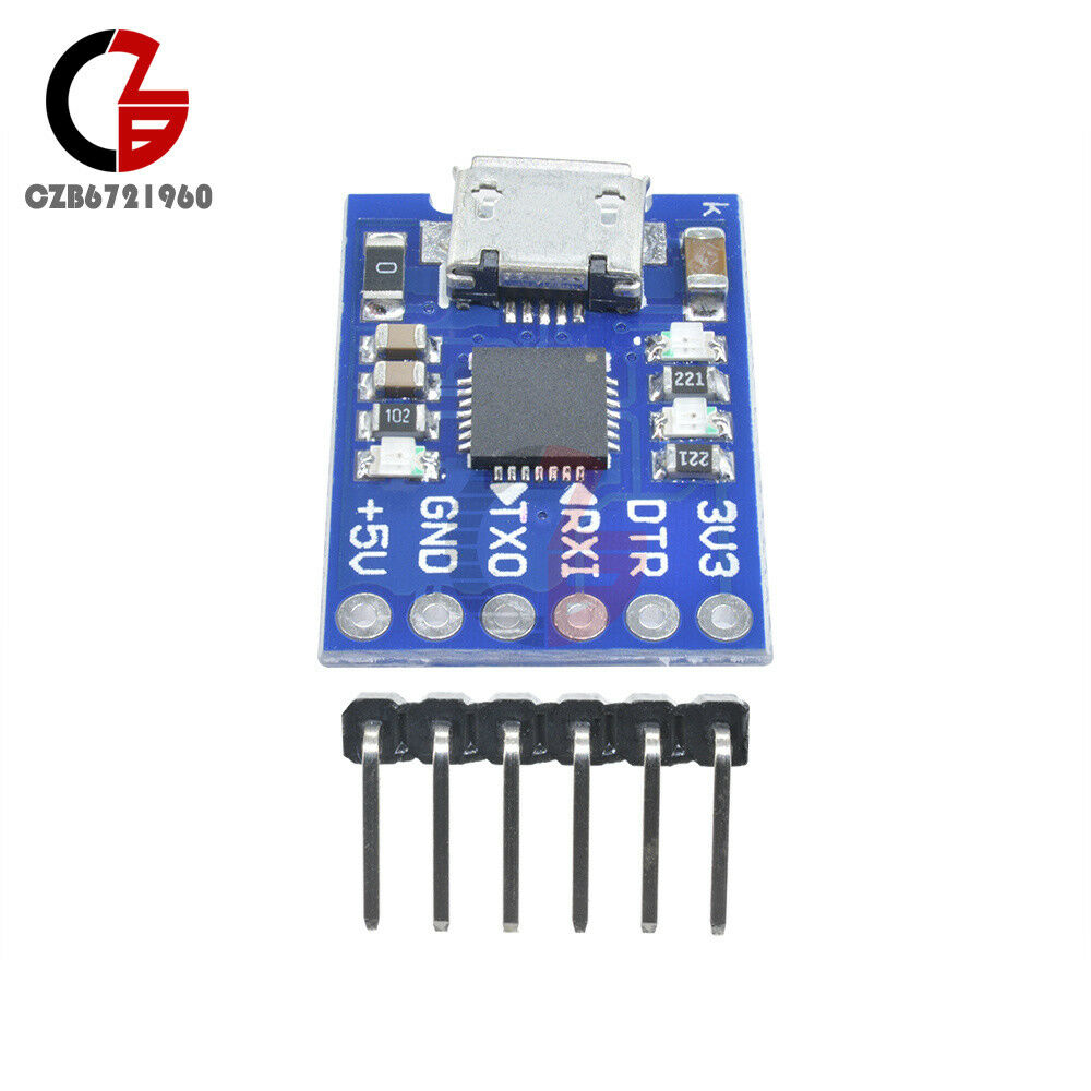 2pcs MICRO USB to UART TTL Module 6Pin Serial Converter CP2102 STC Replace FT232
