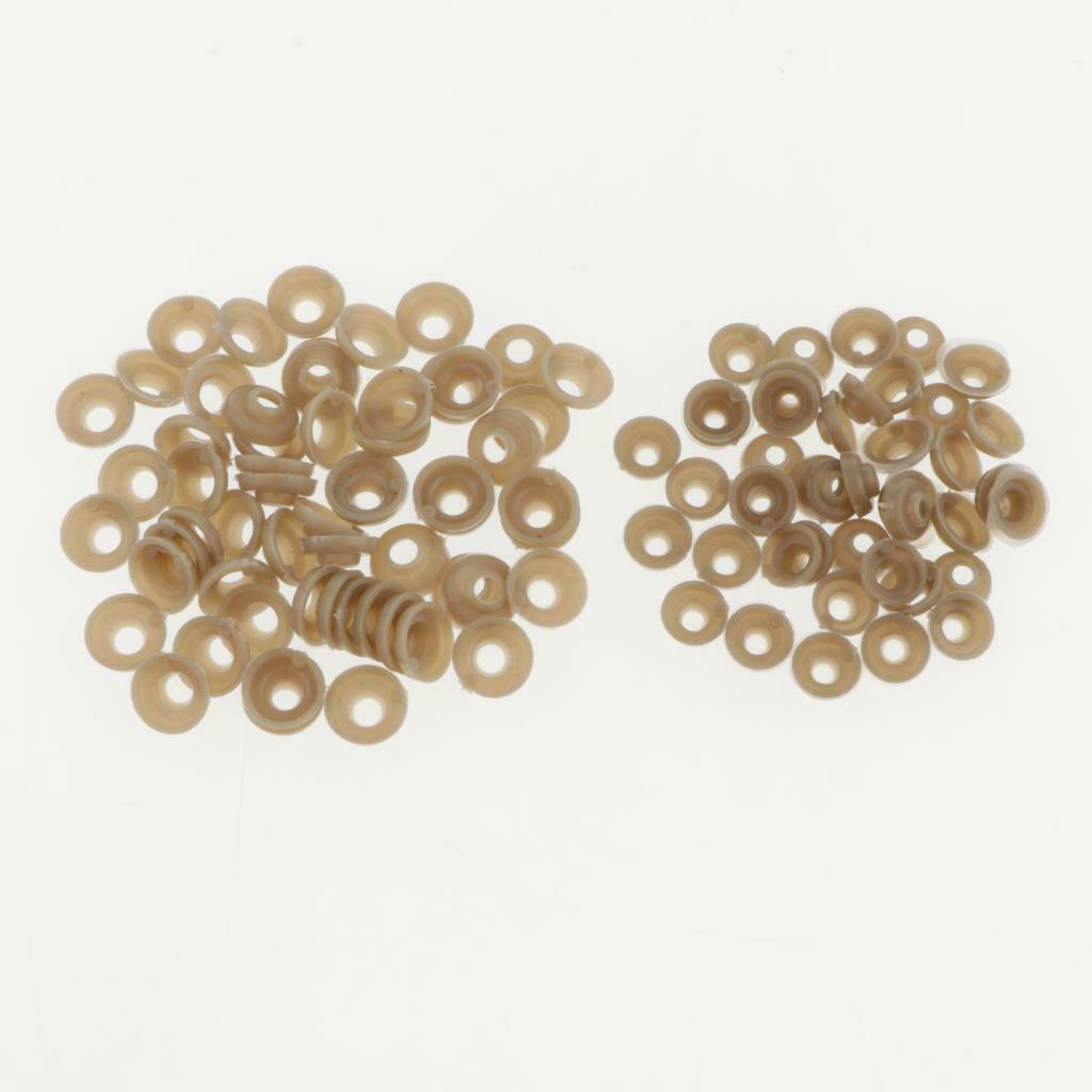 Safety Eyes,100pcs 8-16mm Colorful Plastic Safety Eyes Craft Noses with Washers