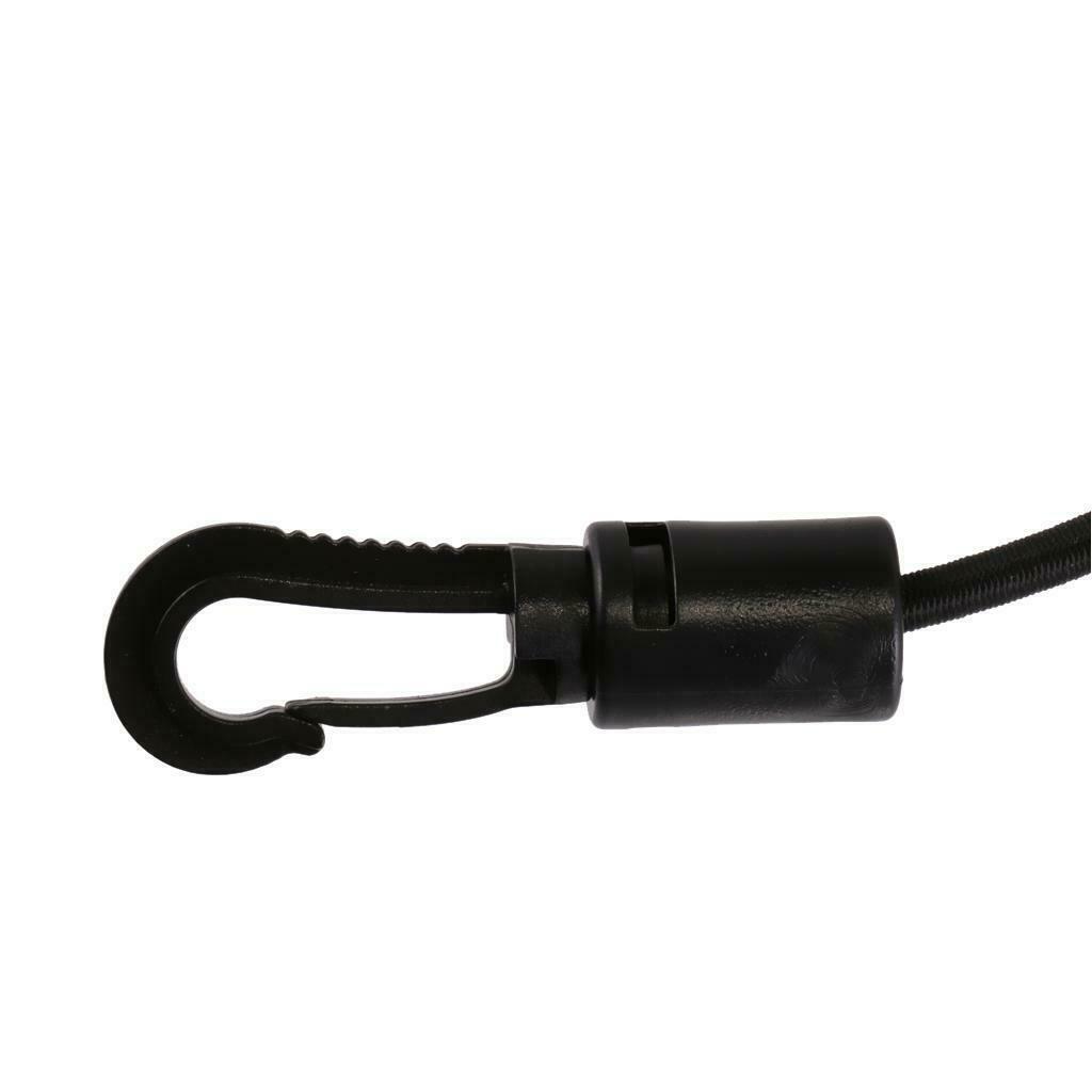 Elastic Canoe Kayak Paddle Leash Safety Fishing Rod Lanyard Leash Clip