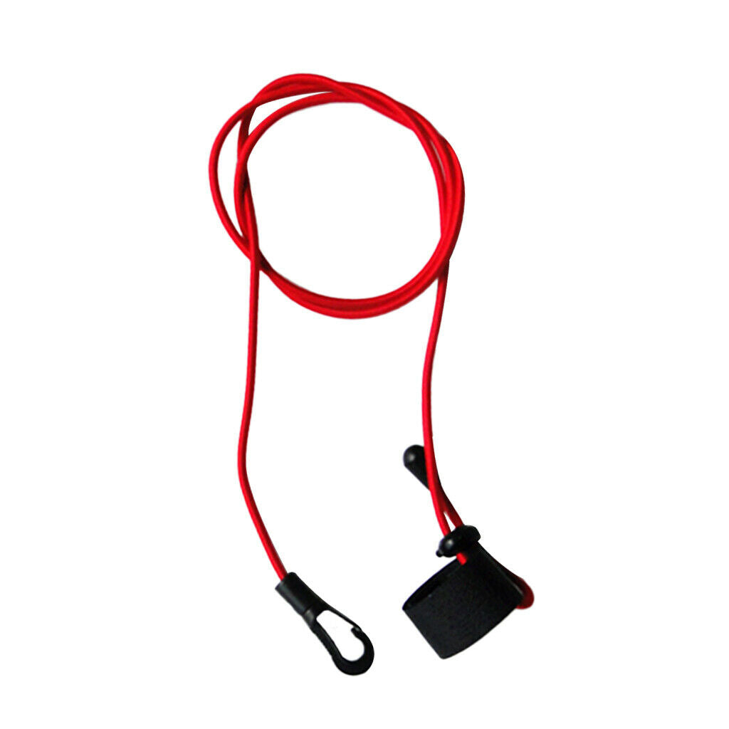 2pcs 1.1m Adjustable Strong Bungee Fishing Rod/Kayak Paddle Leash With Clip