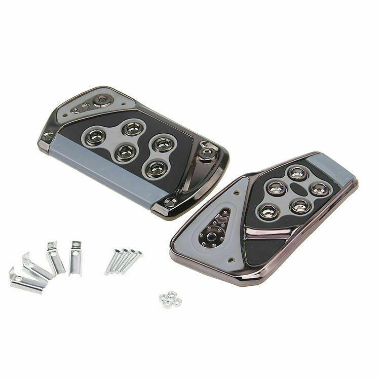 Sports Accelerator Car Brake Pad Pedals Covers Universal Fit Automatic AT Grey