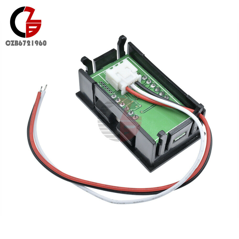 Blue LED Display DC 0V to 99.9V Panel Meter Three Wires Mini Digital Voltmeter