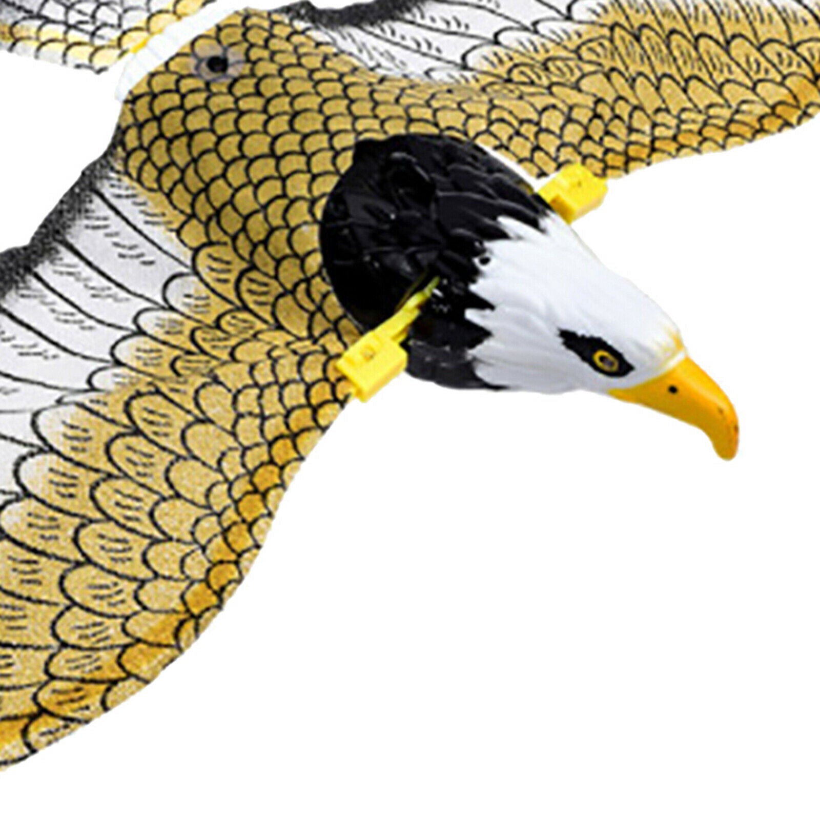 Protective Luminous Eyes Hanging Hawk Bird Scare Kite w/ Music Decoy
