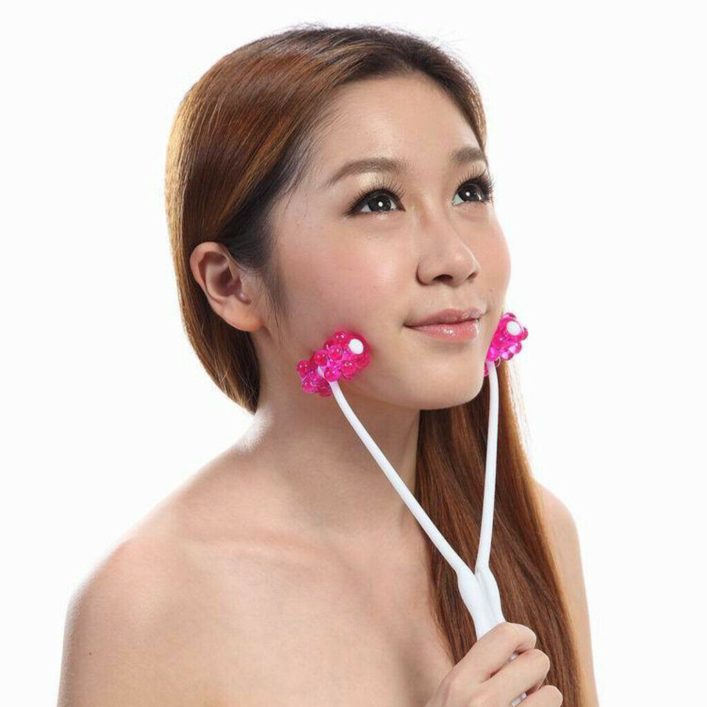 2 in 1 Face Chin Neck Beauty Tool , Roller Massager Lift Up V Line Double Chins