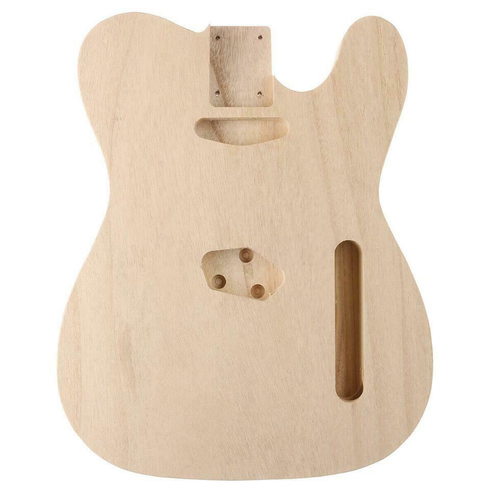 DIY Electric Guitar Unfinished Barrel Body Polish Maple Wood For TL Style Guitar