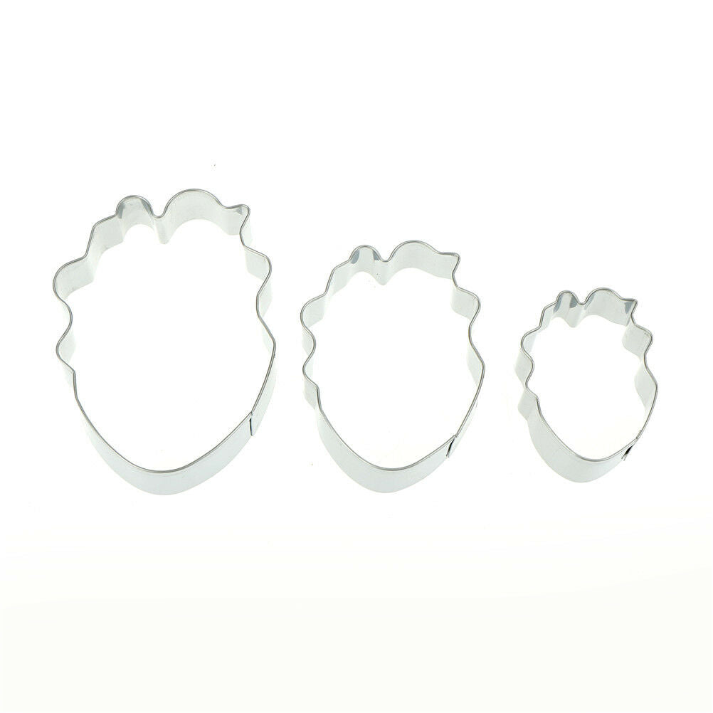 3x parrot tulip petal flower cookie cutter fondant cake decorating baking.l8