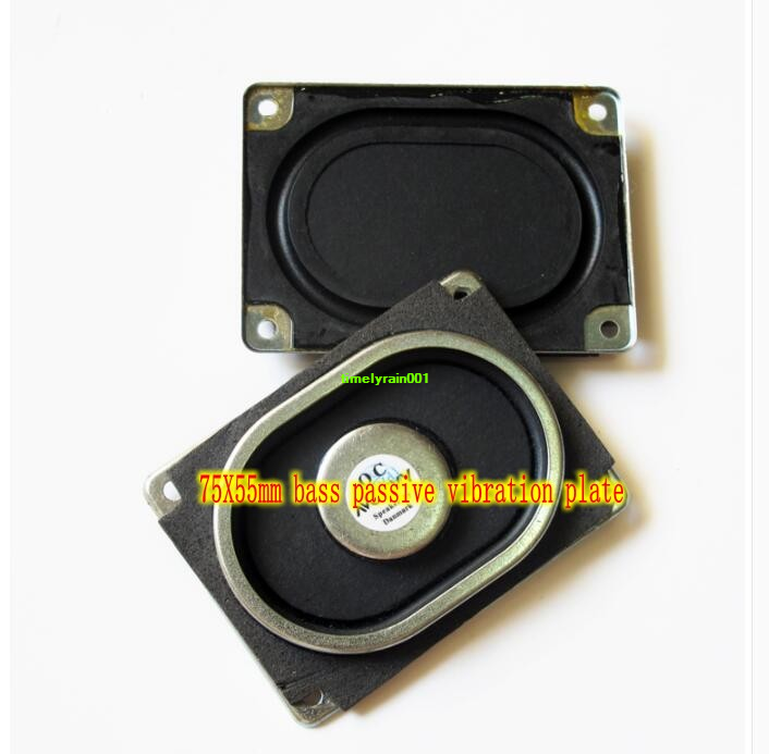 2pcs 75X55mm Passive Bass radiator resonance film woofer vibrating Diaphragm