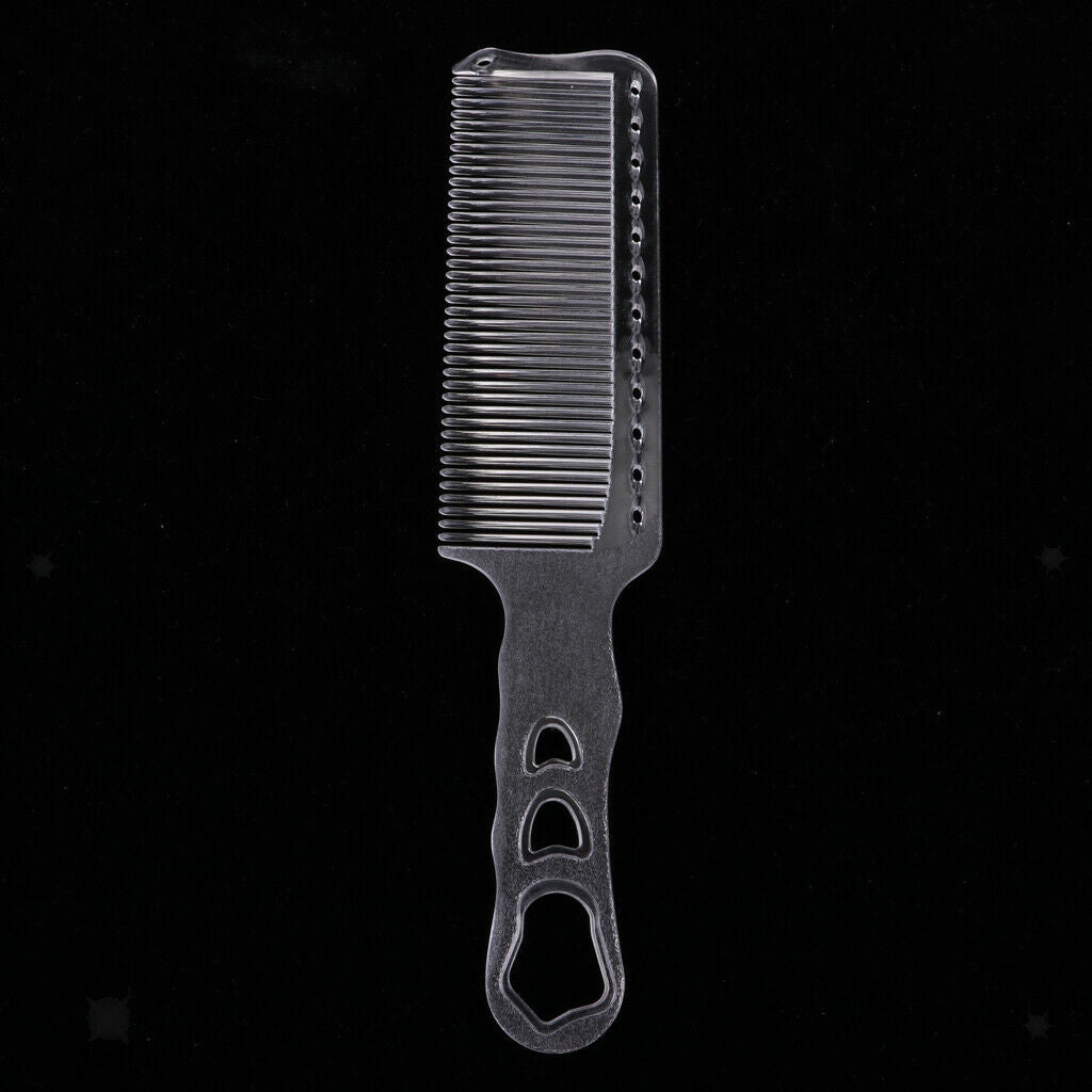 Professional Flat Top Styling Comb Clear Plastic Clipper Fine Tooth Comb