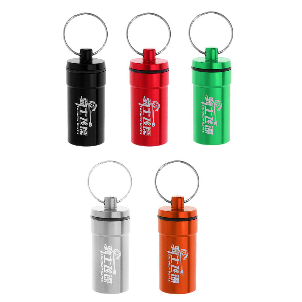 5pcs Aluminum Dart Accessories Case Dart Box Wallet Storage with keyring