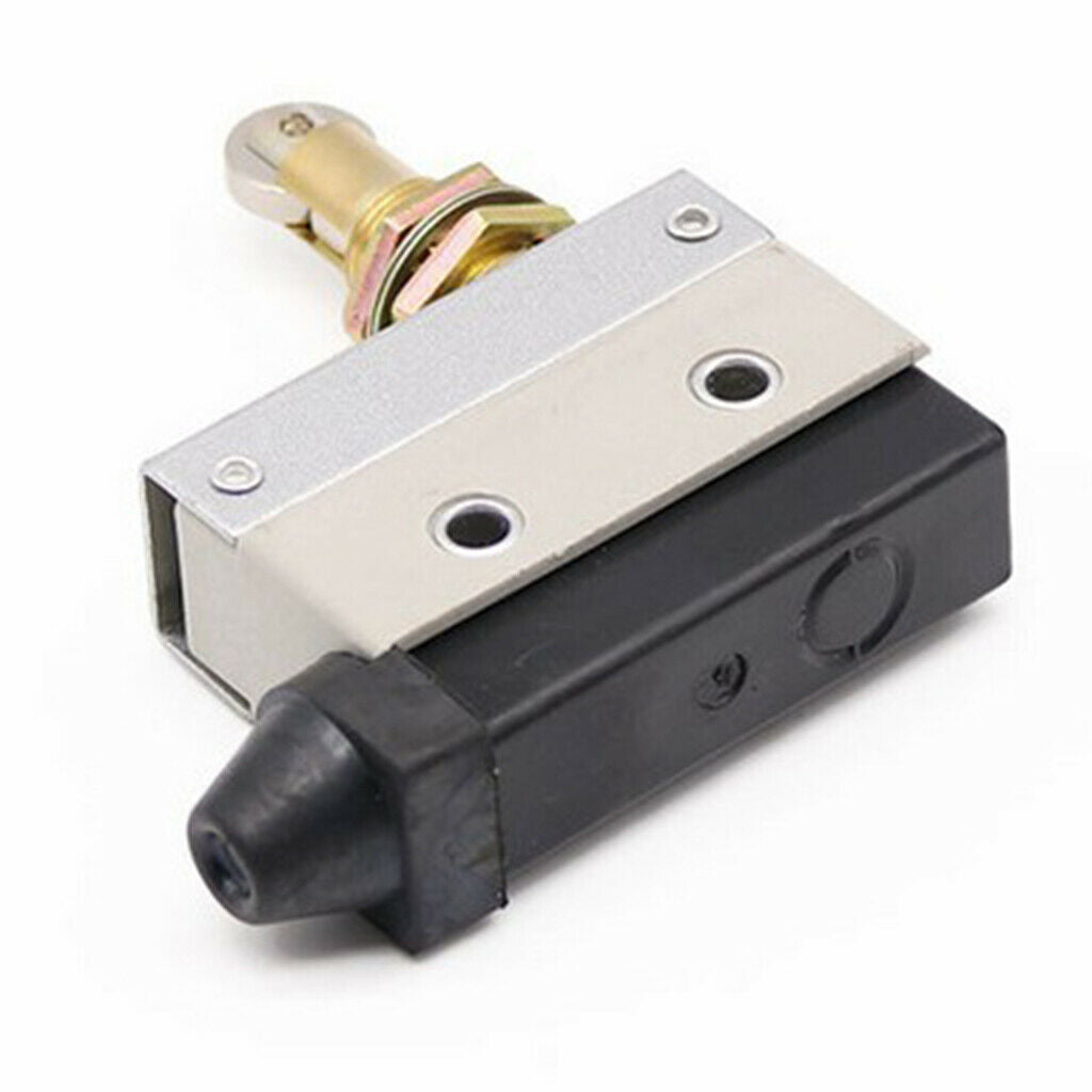 1pc Parallel Roller Plunger Limit Switch AC Self-reset Micro Switch Gray