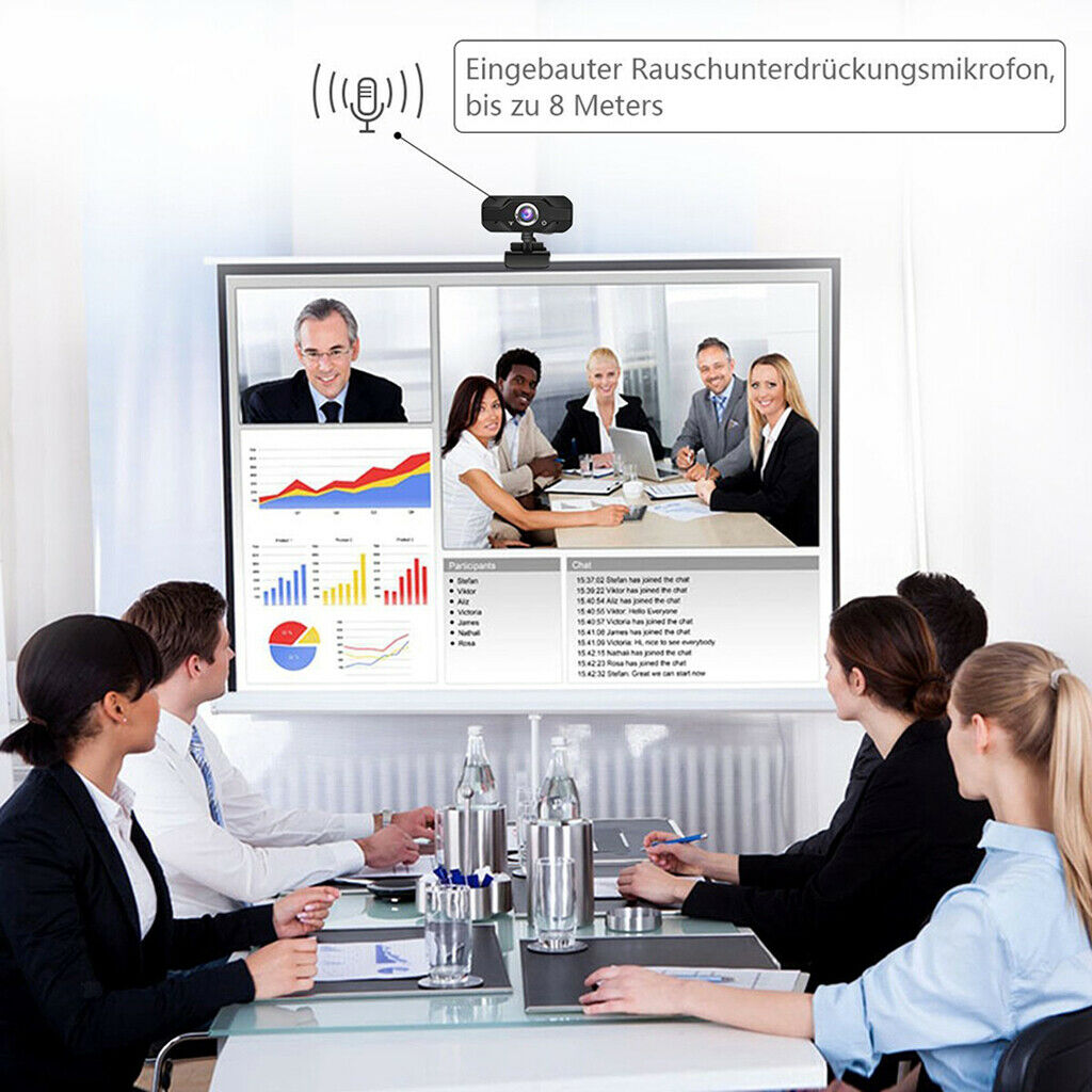 720P HD Webcam Web Camera Cam w/Mic Video Recorder PC Laptop Broadcast