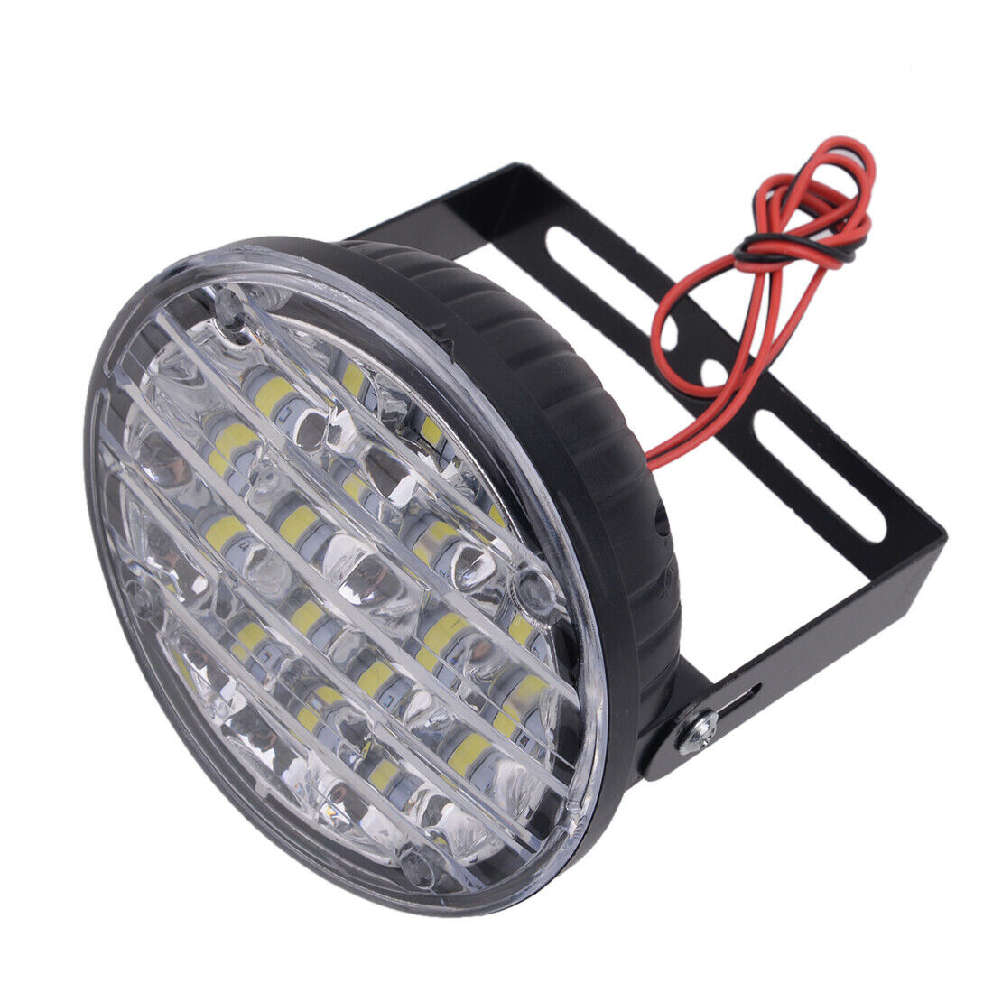 2pc 18 LED 12V Round Car DRL Driving Daytime Running Fog Light Lamp Bulbs White