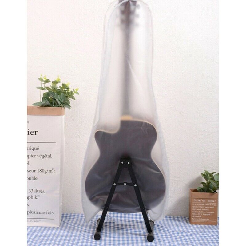 Guitar Dust Cover Fit Electric Guitars Frosted Transparent Guitar Cover ResiQ5S3