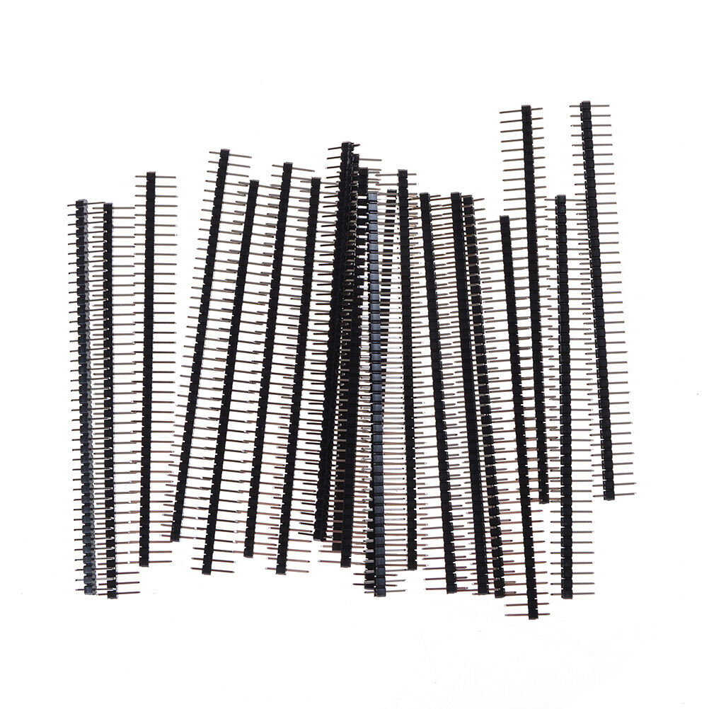 20Pcs 40Pin 2.54mm Single Row Straight Male Pin Header Connector Stri.l8