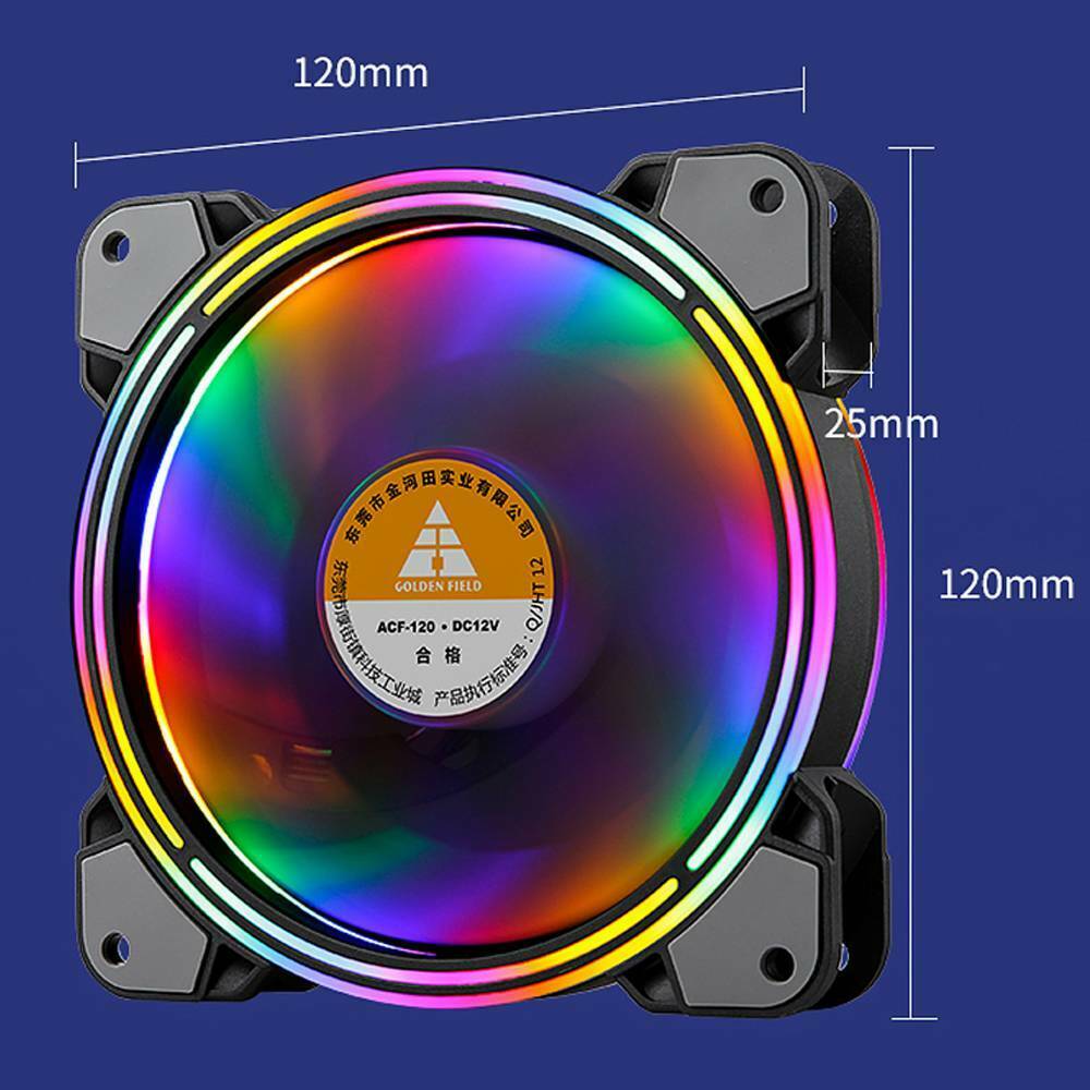 Universal 120mm PC Computer Case Fan Cooling Cooler Fan Colorful PC Case Fans!