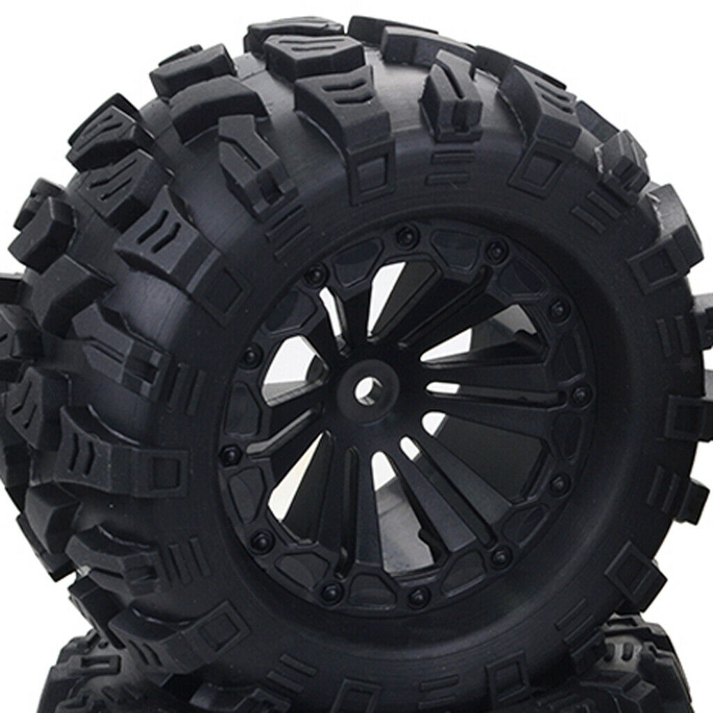 4x 1:10 RC Car Rims Spare Parts Monster Truck Rubber