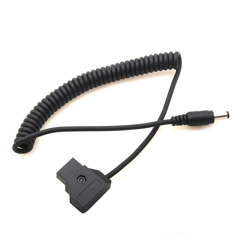 3ft Coiled D-TAP 2Pin Male To DC Extension Cable For DSLR Rig Anton Battery