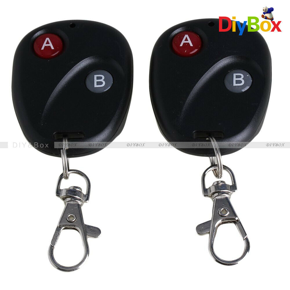 315 RF Wireless Remote Control Transmitter 2 Key Black For Garage Gate Door