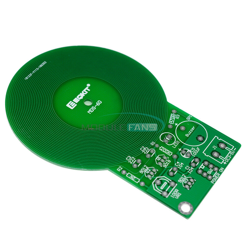 Metal Detector Kit 60mm DC 3V-5V Non-contact Electronic Kit Sensor Board DIY Kit