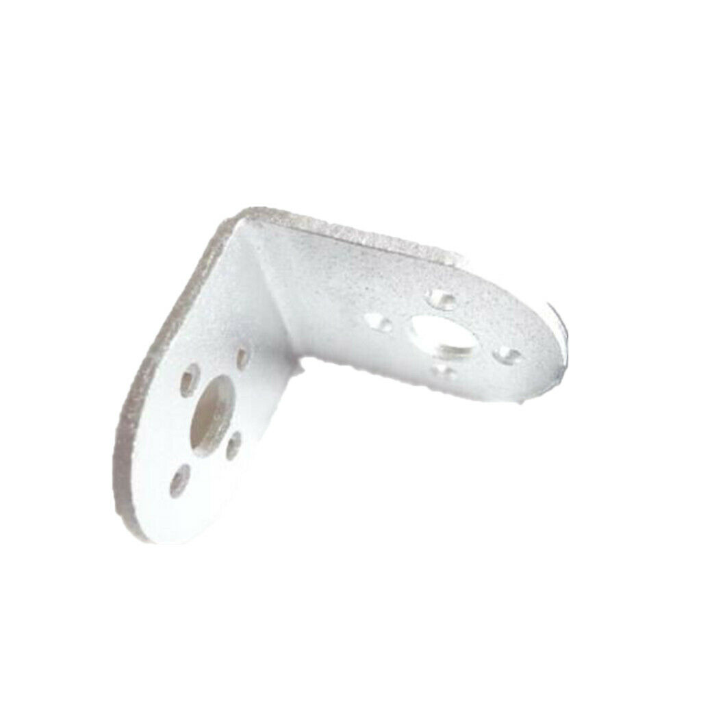 White Metal L-Shaped Beam Bracket for Robot Arm/Humanoid Robot/Servo Simple to