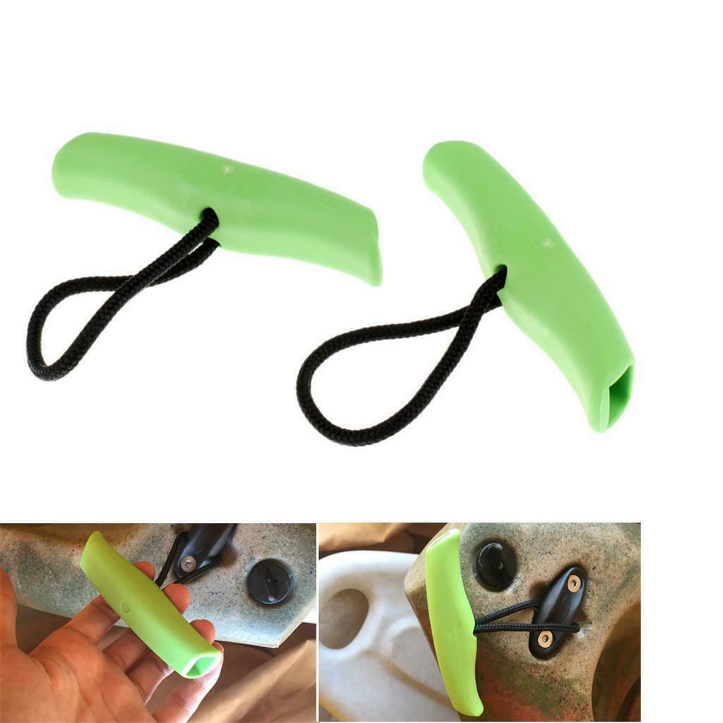 2Pcs Nylon Kayak Canoe Boat Dinghy Toggle Handle Grip & Carry Pull Rope Cord