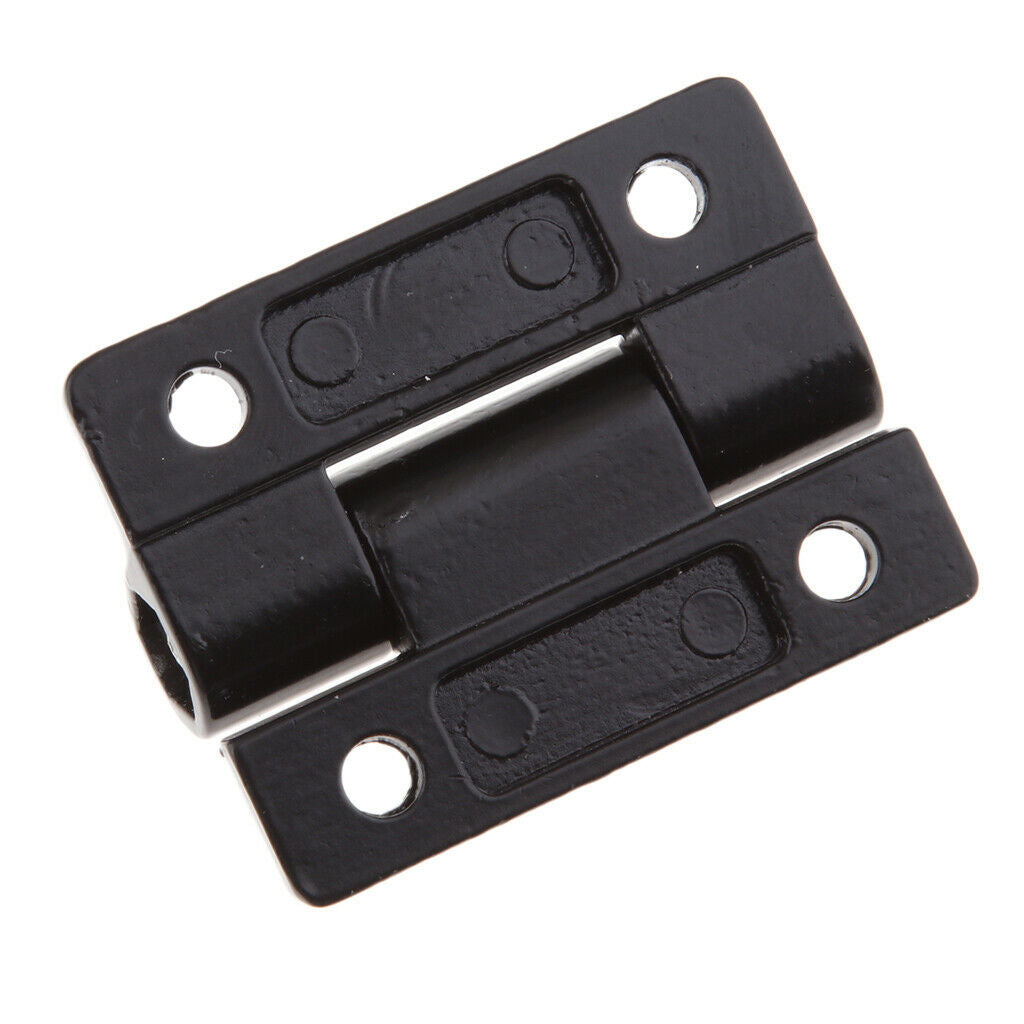 Black Zink Alloy Adjustable Torque Position Control Hinge with Holes 45x34 mm