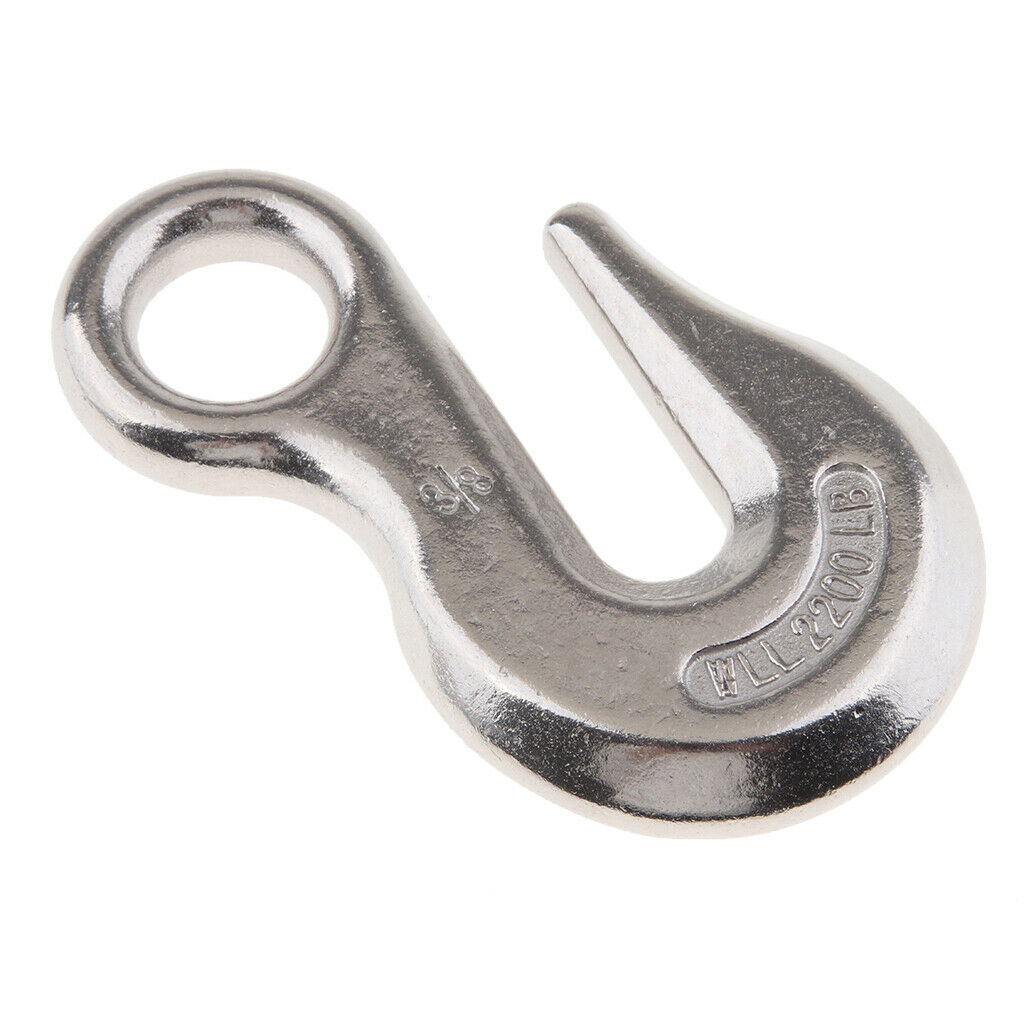 Eye   Hook   Stainless   Steel   3 / 8 "  for   Winch   Cable   Rope   ATV   UTV