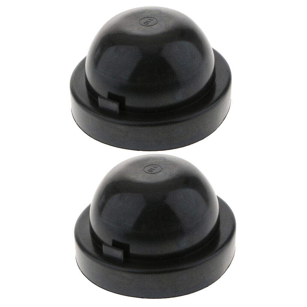 2x Rubber Conve LED Headlight Housing Seal Cap Dust Cover for Car 110X65mm